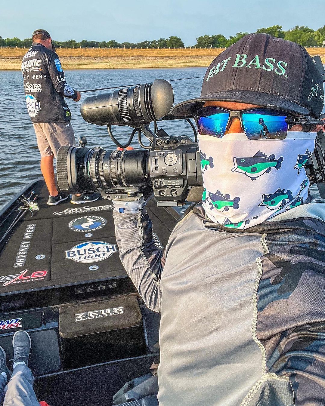 Fat Bass on lee livesay's Bass boat on Bassmaster Elite