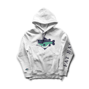 FAT BASS White Hoodie