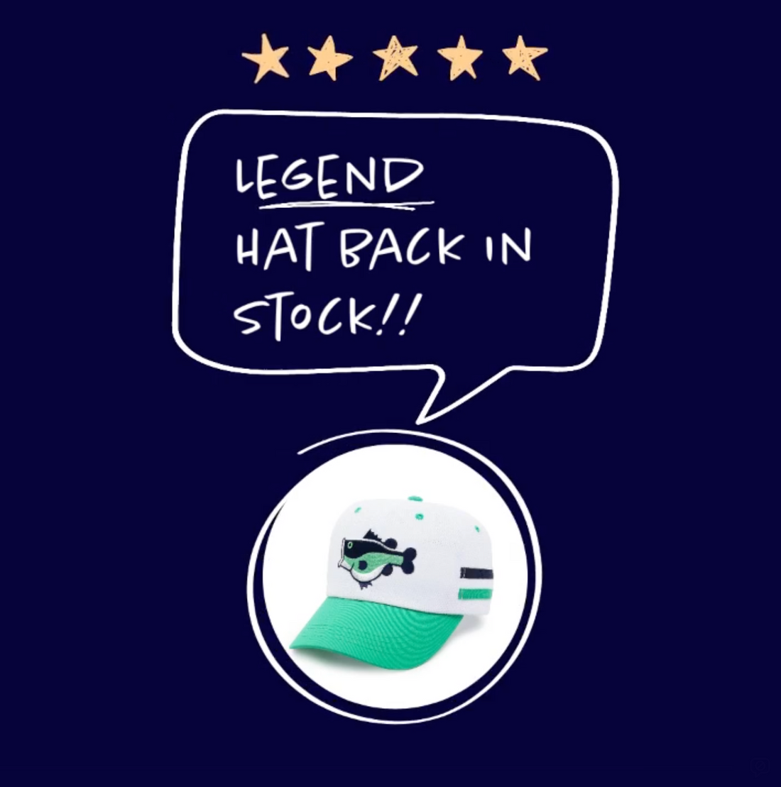 FAT BASS “Legend” Hat now back in stock!